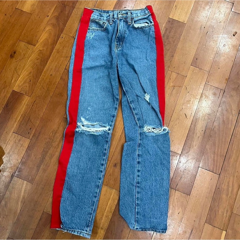 Carmar Jeans With Red Stripe